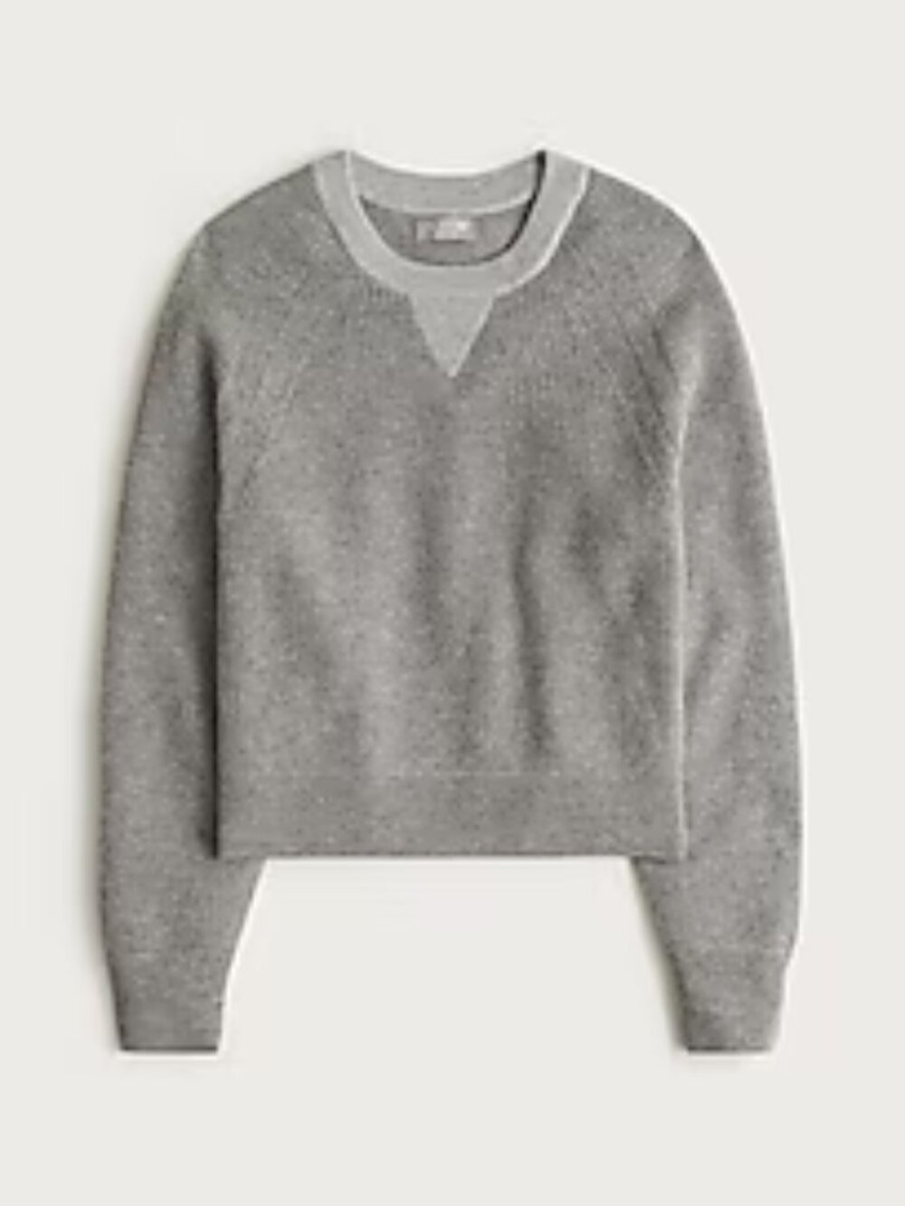 J. Crew Cashmere Waffle-Stitch Crewneck Sweatshirt Style Sweater Sz. Large NWT